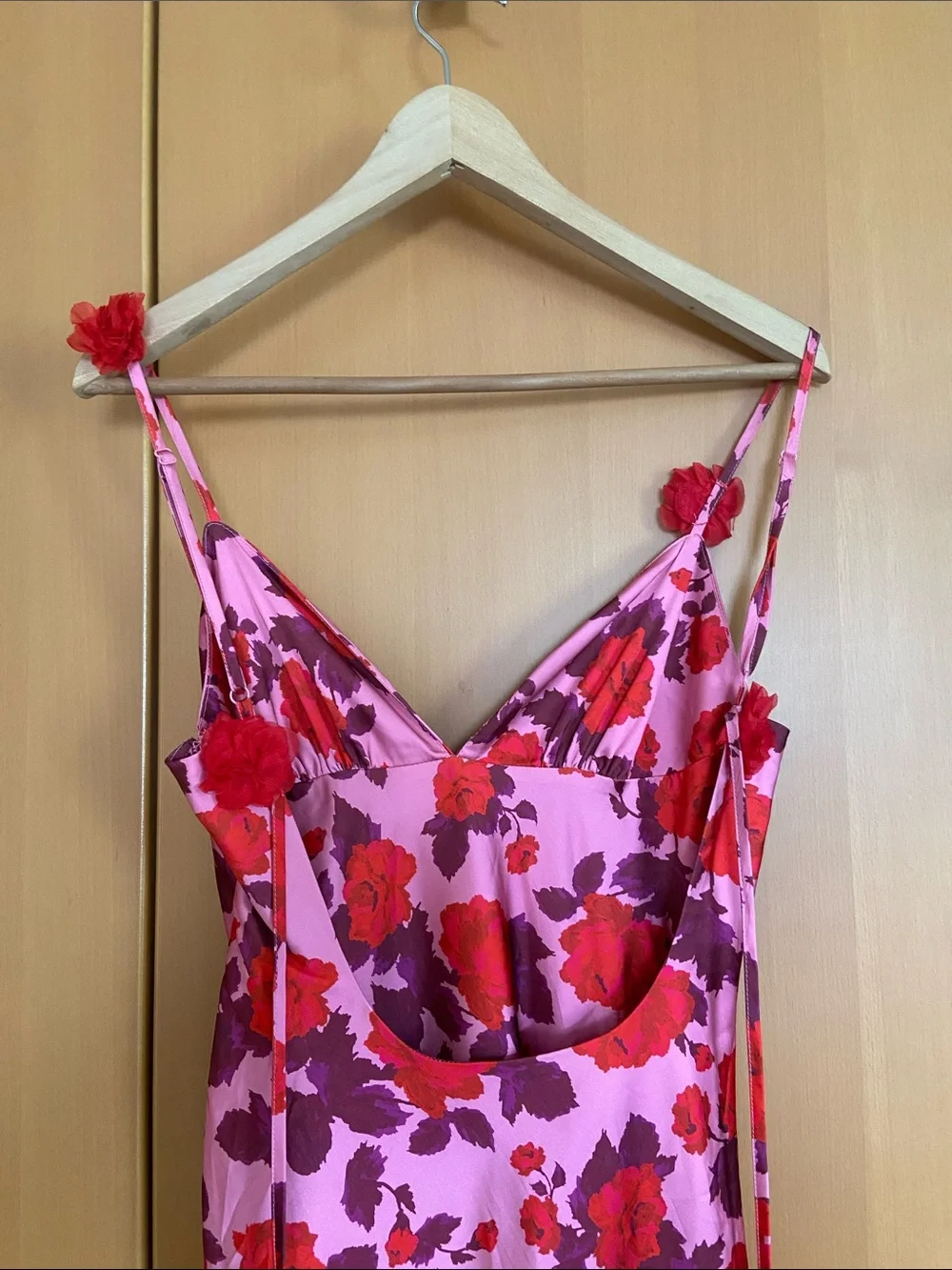 For Love & Lemons Huda Maxi Dress Pink Floral Size XS